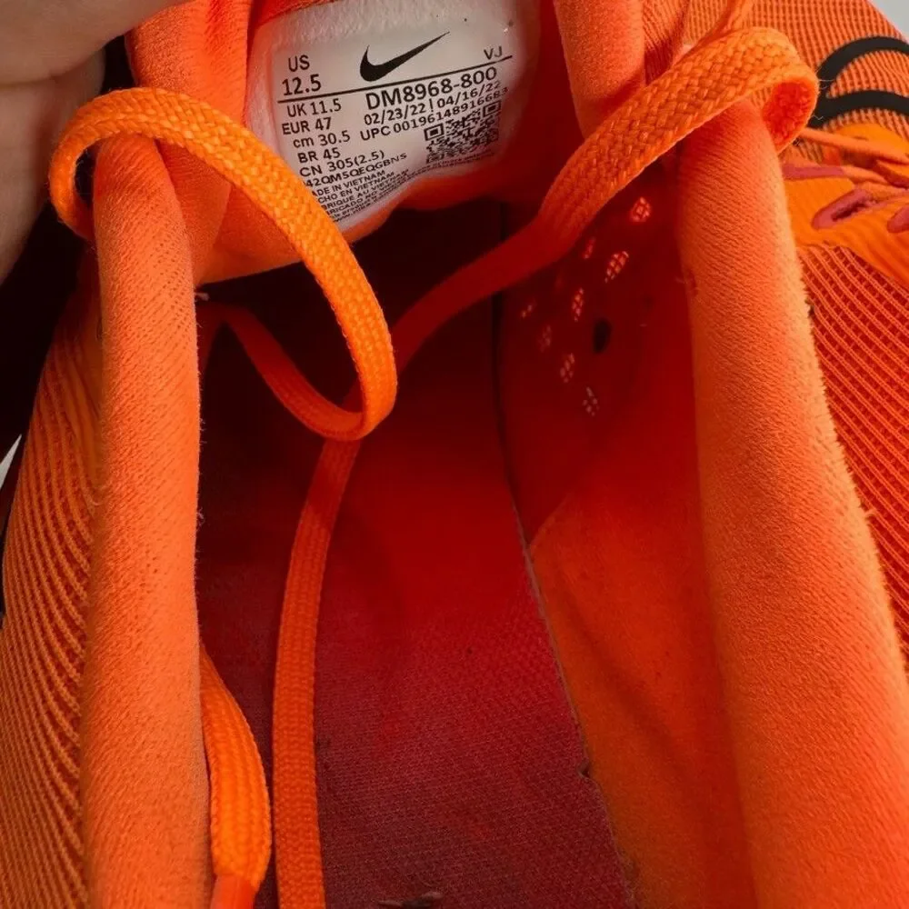 Nike Zoom Fly 5 Total Orange Shoes Mens Size 12.5 Running Cushioned